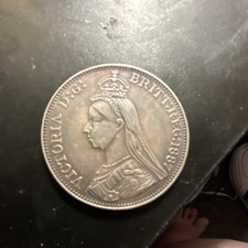 1887 Great Britain Queen Victoria Jubilee Head Crown Welsh Cymru Dragon Reverse