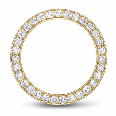 4.75CT BEAD SET NATURAL DIAMOND BEZEL 14K YELLOW FOR ROLEX 40MM SUBMARINER