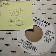 KLIQUE - DANCE LIKE CRAZY VG+ 45 DISCO FUNK 1982 80's VINYL RECORD