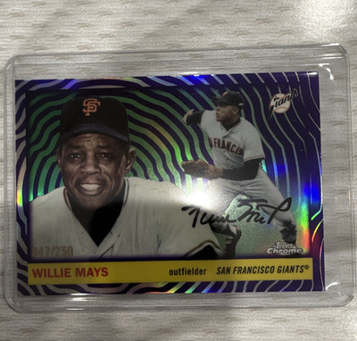 Topps Chrome Willie Mays #469 San Francisco Giants Parallel/Variety /250
