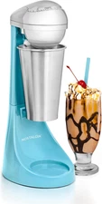 Nostalgia Two-Speed Electric Milkshake Maker and Drink Mixer, Includes 16-Ounce 