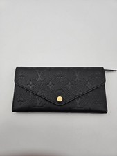 Louis Vuitton Monogram Black Empreinte Sarah Wallet