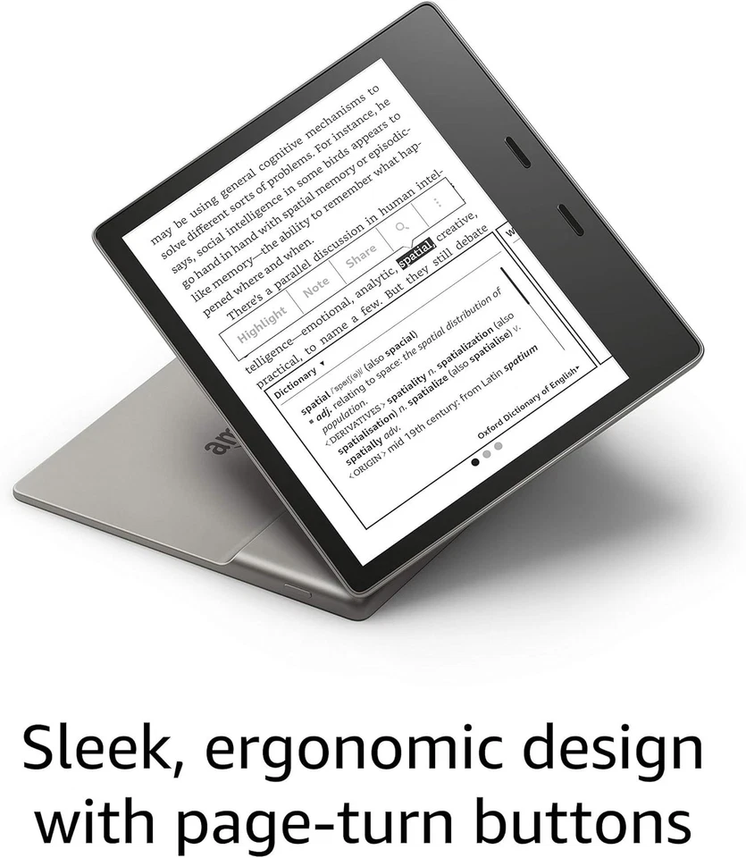 Amazon Kindle Oasis 10th Gen 8GB 7" Wi-Fi Waterproof With Warm Light Graphite - Image 3 of 4