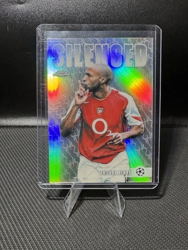 2025-26 Topps Chrome UEFA Club Competitions Silenced Refractor Thierry Henry