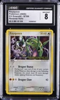 2005 POKEMON EX EMERALD REVERSE HOLO #9/106 RAYQUAZA CGC 8