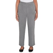 Alfred Dunner Women's Classic Fit Pull On Average Length Pant Gray Size 10P NWT