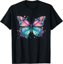 Unisex Butterfly T-Shirt, Short Sleeve T-Shirt, Butterfly Novelty T-Shirts