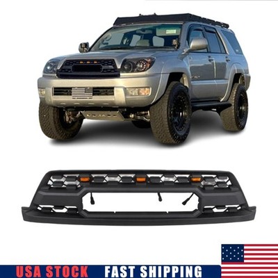 For 2003-2005 Toyota 4runner TRD Pro Style Grill with LEDs Matte Black Grille