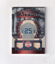 2025 JOE PEPITONE  LEAF BRONX LEGACY DUAL GU BAT RELIC 33/50 NEW YORK YANKEES