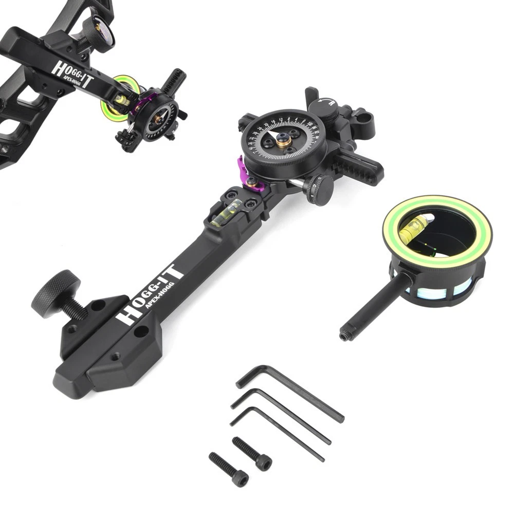 Mirino Per Arco Compatibile Con UltraView UV3XL – Precisione Totale Per Tiro Con L’arco – Colore Nero, Made In UK