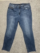 Judy Blue Slim Fit Jeans Womens 20W Medium Wash High Rise Straight Stretch Denim