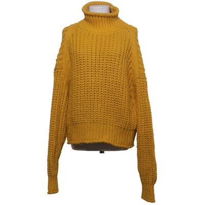 H&M, Strickpullover, Größe: XL, Gelb, Acryl/Wolle, Einfarbig, Grobstrick #APF
