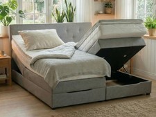 PAARA Boxspringbett mit Bettkasten Rio 110GB  kostenlose Farbwahl alle Größen 