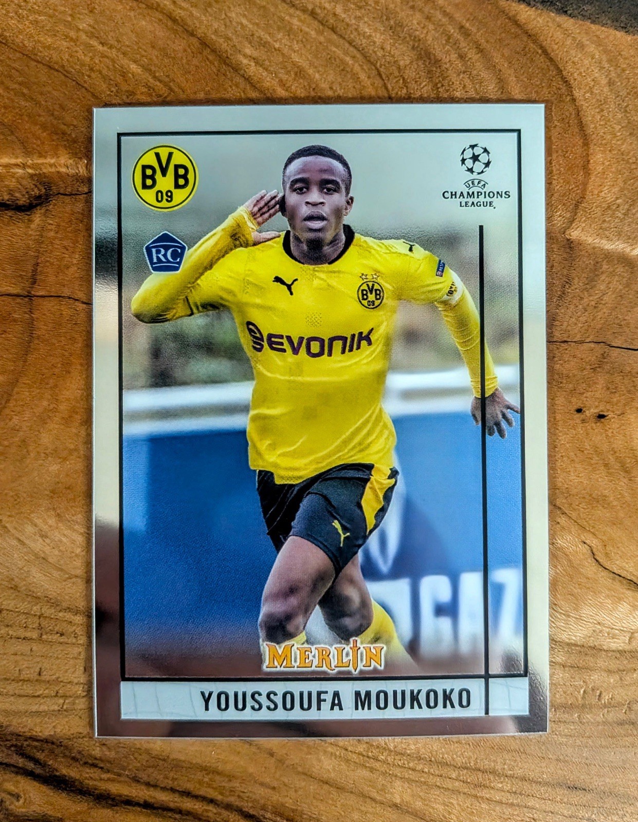 2020-21 Topps Merlin Collection Chrome UCL - Youssoufa Moukoko #80 (RC)