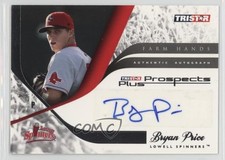 2008 TRISTAR Prospects Plus Farm Hands Authentic Bryan Price #FH-BP2 Auto h3a