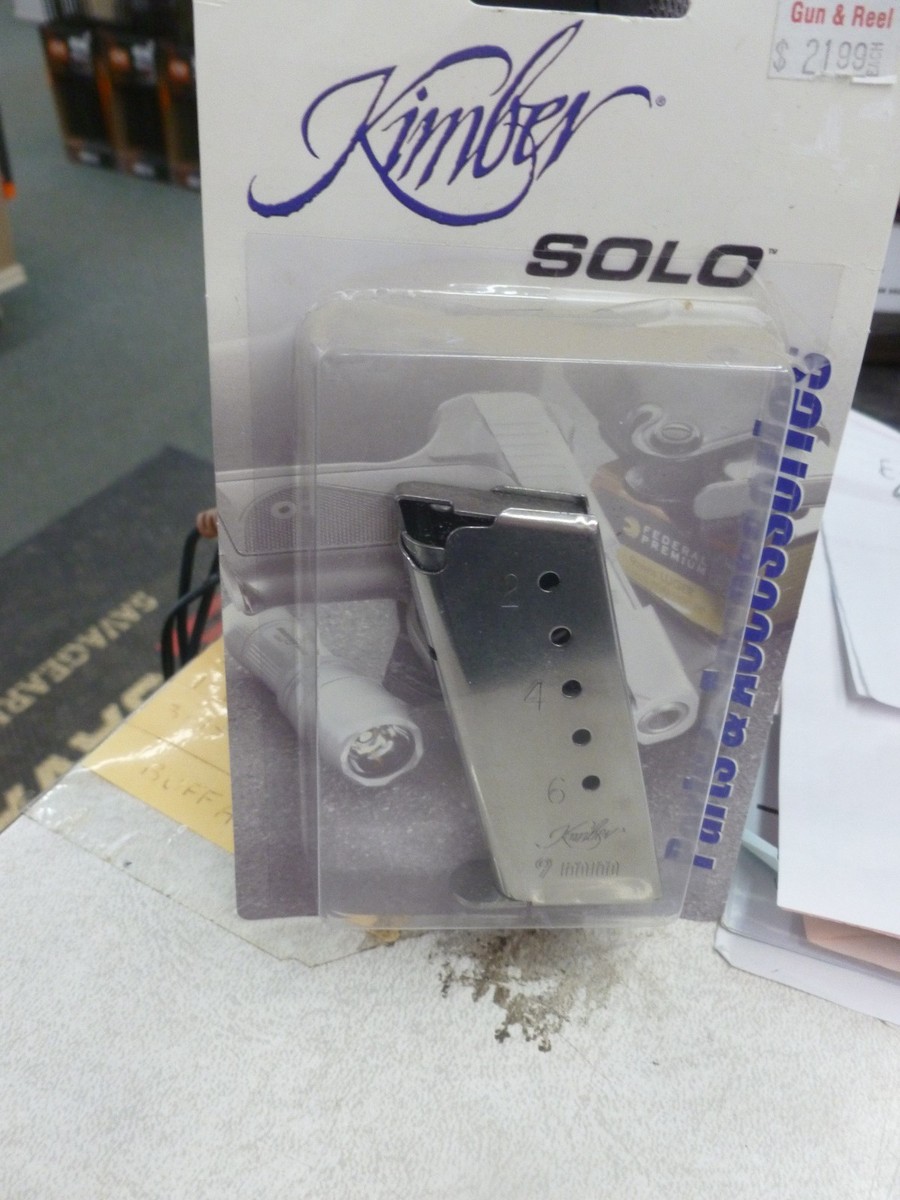 Kimber Solo 9mm Luger 6rd Magazine - Silver for sale online | eBay