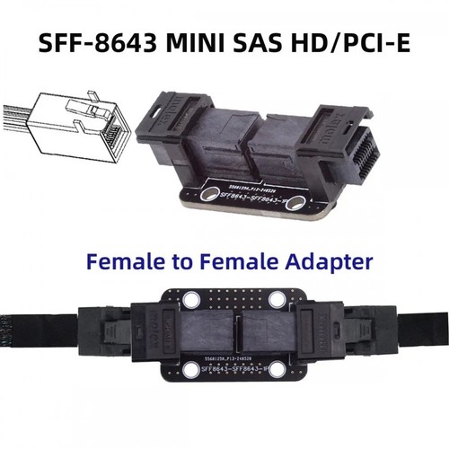 PCI-Express 4.0 Adapter SAS SFF-8643 Buchse auf SFF-8643 Buchse PCBA-Kopp3694 - Afbeelding 3 van 8
