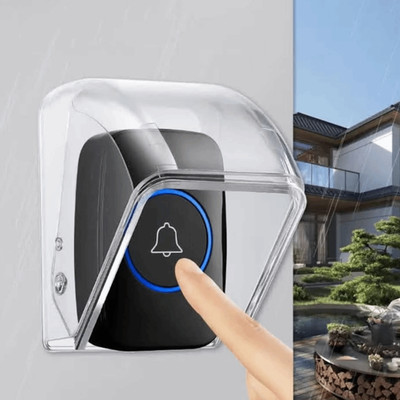 Protective Doorbell Rain Cover Dustproof Push Button Shield  Harsh Climates
