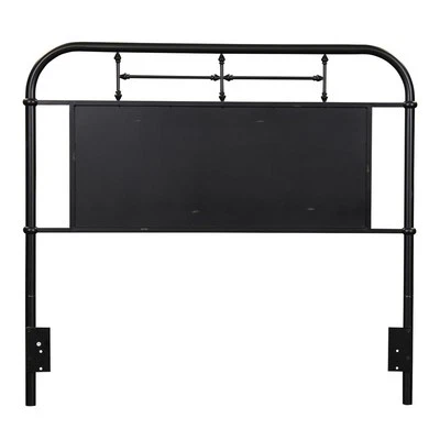 LIBERTY FURNITURE Vintage Series Full Metal Headboard - Black in Distressed Metal