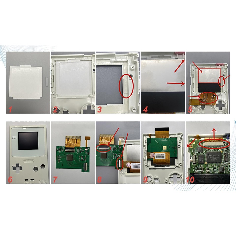 Replacement Backlight LCD Screen Monitor Kit For Nintendo Game Boy ...