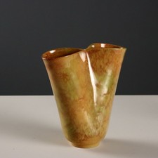 Vaso Vintage Ceramica Smaltata Industria Ceramica Umbra Anni 80 Originale