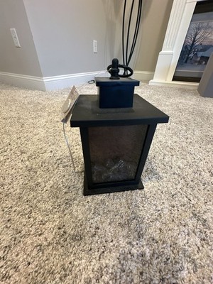 Greyson Home Battery-Operated LED Fireplace Lantern with Timer