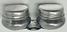 Two (2)- Stainless Steel Palette cup with Lid- Large Dipper Mouth Oil Paint Pot