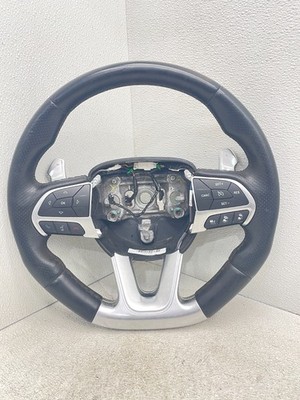 16 JEEP GRAND CHEROKEE SRT WK2 BLACK LEATHER STEERING WHEEL OEM 1ZX261X9AH 14-17