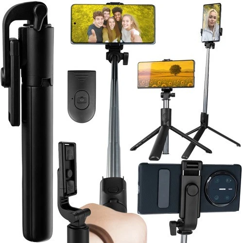 Mini treppiede flessibile, treppiedi portatili per smartphone con telecomando Bluetooth per