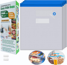 Super Large Sous Vide Bags15Pcs Kit,Bpa Free Reusable Vacuum Sealer Bags