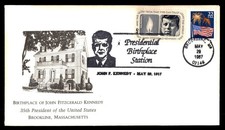 Mayfairstamps US 1987 Birthplace of John F Kennedy Brookline Cover aax_68375