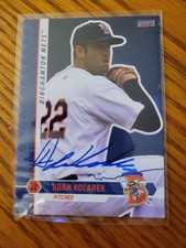 2014 Binghamton Mets Team Set Adam Kolarek RC Rookie Card Signed IP Auto MLB