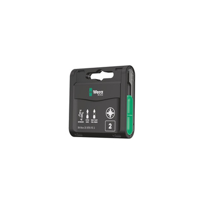 Wera Bit-Box 20 BTH PZ Schraubendreher-Bit 20 Stücke pozidriv PZ2 Inbus