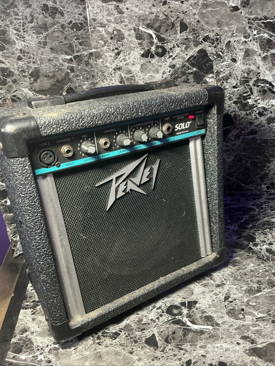 Peavey Rage 158 Guitar Teal Stripe Amp 15W Vintage Guitar