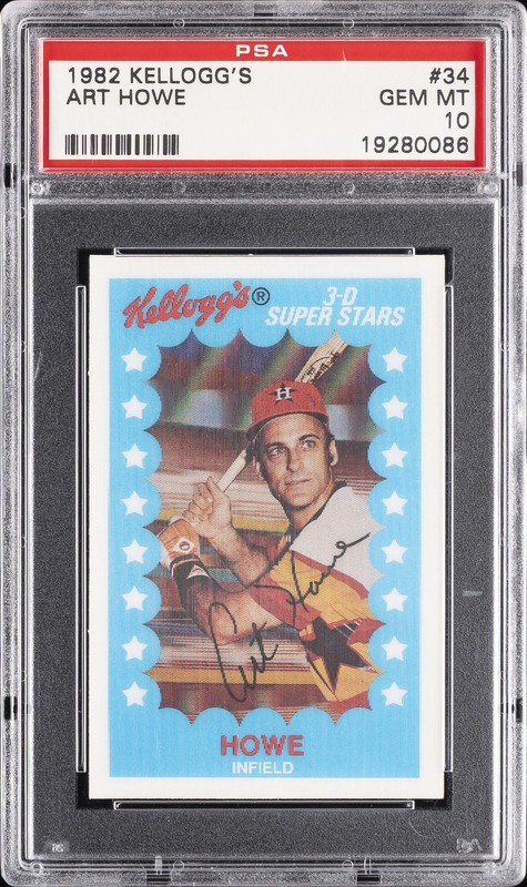 1982 KELLOGG'S #34 ART HOWE PSA 10