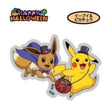 Pokemon Eevee and Pikachu Dekokyara Sticker Pokemon Bread Series 220 Used