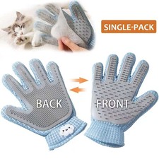 2-in-1 Pet Grooming Glove   Double-Sided Deshedding  Massage Brush for Cats/Dog