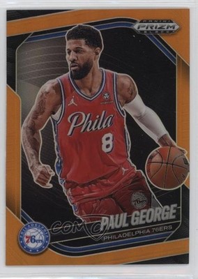 2024-25 Panini Prizm Black Orange Prizm /49 Paul George #110 1md7