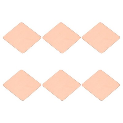 6 Stück Kühlkörper Kupfer Pad Shim IC Chipset GPU Wärmeableitung (20x20x0,3mm)