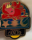 Disney Park Pin Lot 3 Little Mermaid Ariel Kiss the Girl Sebastian Cancer Zodiac — photo 2