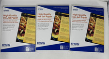 Epson High Quality Inkjet Paper A4 8.3 x 11.7" 100 Sheets lot of 3 w bent corner