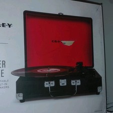Crosley Cruiser Deluxe Portable Turntable CR8805A-BK Bluetooth Black