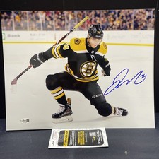 Jake Debrusk Autographed Signed Boston Bruins 11x14 Photo JSA COA
