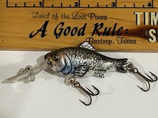 Vintage Heddon Natural BABY Preyfish CRANKBAIT FISHING LURE HARD TO FIND COLOR