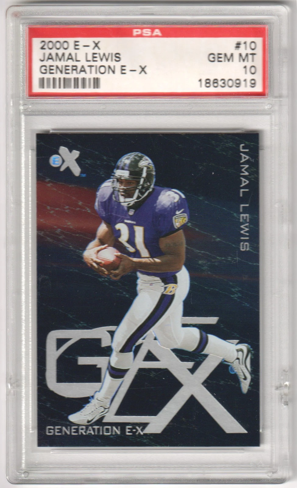 Jamal Lewis E-X Generation E-X #10 Base