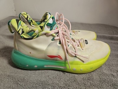 Li-Ning Yushuai 14 Low Mojito Shoes Mens 12 White ABAR123-24 Basketball Sneakers