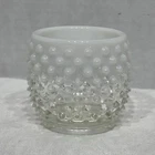 Fenton Moonstone Opalescent Hobnail Glass 3” Juice Glass or Votive Holder