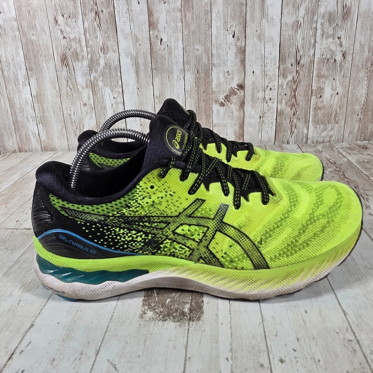 ASICS Gel Nimbus 23 Hazard Green Black for Sale | Authenticity
