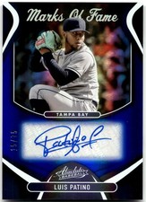 2022 Panini Absolute #MOF-LP Luis Patino Marks of Fame Spectrum Blue #/75