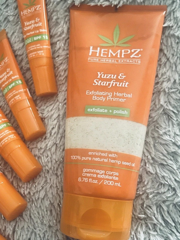 Hempz Yuzu & Starfruit Body Polish + Lip Balm (5) - Image 2 of 2